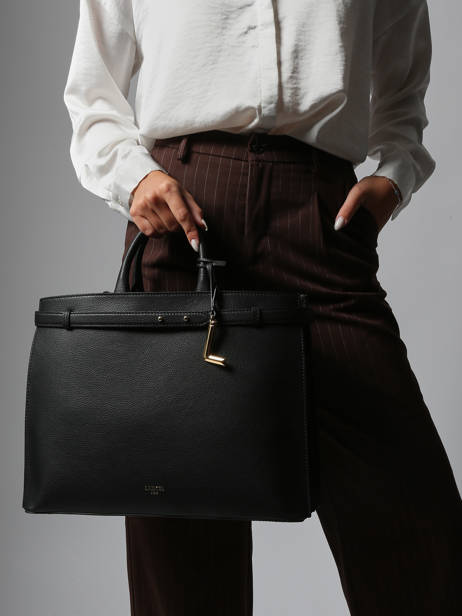 Handtas Faubourg Leder Lancel Zwart faubourg A13792 ander zicht 1